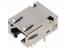 Connector: RJ45 | socket | PIN: 8 | Cat 5e | shielded,with LED | 8p8c