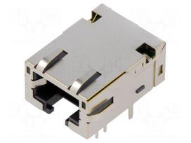 Connector: RJ45 | socket | PIN: 8 | Cat 6a | shielded,with LED | 8p8c