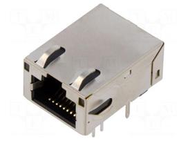 Connector: RJ45 | socket | PIN: 8 | Cat 6a | shielded,with LED | 8p8c