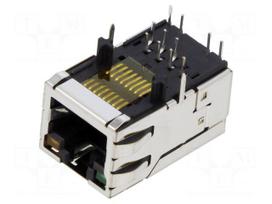 Connector: RJ45 | socket | PIN: 8 | Cat 5 | shielded,with LED | 8p8c