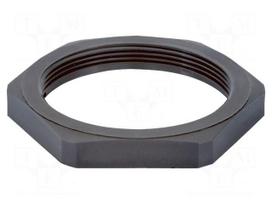 Nut | NPT3/4" | polyamide | UL94V-0 | Thk: 7mm | Spanner: 32mm | grey