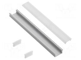 Profiles for LED modules | 1m | GLAX | aluminium | surface | anodized