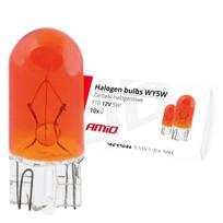 Automobilių lemputės, Motociklų ir traktorių technikos šviestuvai // Automobilio LED lemputės ir rinkiniai // Żarówki halogenowe wy5w t10 5w w2.1x9.5d amber 12v 10 szt. amio-01481