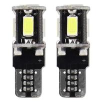 Automobilių lemputės, Motociklų ir traktorių technikos šviestuvai // Automobilio LED lemputės ir rinkiniai // Żarówki led canbus 5smd 5730 t10 w5w white amio-01628