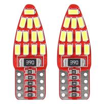 Automobilių lemputės, Motociklų ir traktorių technikos šviestuvai // Automobilio LED lemputės ir rinkiniai // Żarówki led canbus 24smd 3014 t10e w5w boczne white 12v amio-01285