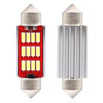 Automobilių lemputės, Motociklų ir traktorių technikos šviestuvai // Automobilio LED lemputės ir rinkiniai // Żarówki led canbus 4014 12smd festoon c5w c10w c3w 39mm white 12v 24v amio-01290