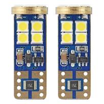 Automobilių lemputės, Motociklų ir traktorių technikos šviestuvai // Automobilio LED lemputės ir rinkiniai // Żarówki led canbus 12smd 2835 t10e w5w white 12v 24v amio-01636
