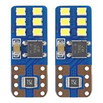 Automobilių lemputės, Motociklų ir traktorių technikos šviestuvai // Automobilio LED lemputės ir rinkiniai // Żarówki led canbus 12smd ultrabright 2016 t10e w5w white 12v 24v amio-01638