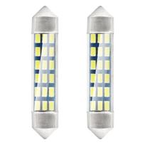 Automobilių lemputės, Motociklų ir traktorių technikos šviestuvai // Automobilio LED lemputės ir rinkiniai // Żarówki led standard 3014 18smd festoon c5w c10w c3w 41mm white 12v amio-01092