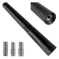 Automobilių ir motociklų prekės, elektronika, navigacija, CB radijas // Car Radio and TV antennas and accessories // Antena samochodowa maszt anteny 9 cm z 3 adapterami 5/6/7mm antm09 amio-01509