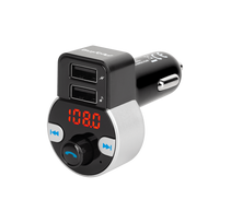 Automobilių ir motociklų prekės, elektronika, navigacija, CB radijas // Automobilio FM siųstuvai // Transmiter samochodowy z funkcją  bluetooth (2 gniazda USB)
