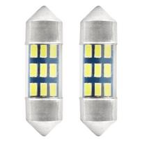 Automobilių lemputės, Motociklų ir traktorių technikos šviestuvai // Automobilio LED lemputės ir rinkiniai // Żarówki led standard 3014 9smd festoon c5w c10w c3w 31mm white 12v amio-01089
