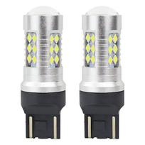 Automobilių lemputės, Motociklų ir traktorių technikos šviestuvai // Automobilio LED lemputės ir rinkiniai // Żarówki led canbus 3030 24smd t20 7443 w21/5w white 12v 24v amio-02126