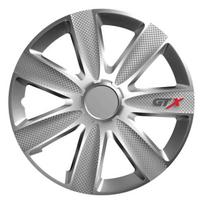 Automobilių ir motociklų prekės, elektronika, navigacija, CB radijas // Prekės automobiliams, motociklams, motoroleriams // Kołpak samochodowy carbon srebrny gtx 16" cali