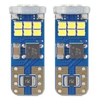 Automobilių lemputės, Motociklų ir traktorių technikos šviestuvai // Automobilio LED lemputės ir rinkiniai // Żarówki led canbus 18smd ultrabright 2016 t10e w5w white 12v 24v amio-01292