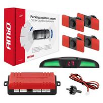 Automobilių ir motociklų prekės, elektronika, navigacija, CB radijas // Parkavimo jutiklių sistemos | Centrinio užrakto sistema | Automobilių signalizacijos // Zestaw czujników parkowania cofania led cob 4 sensory czarne wewnętrzne 16,5 mm amio-02285