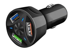 Automobilių ir motociklų prekės, elektronika, navigacija, CB radijas // Prekės automobiliams, motociklams, motoroleriams // PLS34H Ładowarka samochodowa 3xusb qc