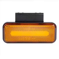 Automobilių lemputės, Motociklų ir traktorių technikos šviestuvai // Automobilių Angel Eyes, „angelų akys“, žymekliai // Lampa obrysowa led om-02-o prostokątna pomarańczowa amio-02376