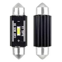 Automobilių lemputės, Motociklų ir traktorių technikos šviestuvai // Automobilio LED lemputės ir rinkiniai // Żarówki led canbus 1860 1smd ultrabright festoon c5w c10w c3w 39mm white 12v 24v amio-02443