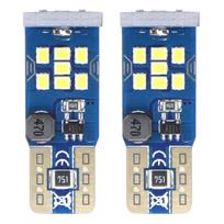 Automobilių lemputės, Motociklų ir traktorių technikos šviestuvai // Automobilio LED lemputės ir rinkiniai // Żarówki led canbus 21smd ultrabright 2016 t10 w5w white 12v 24v amio-02445