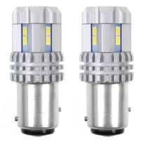 Automobilių lemputės, Motociklų ir traktorių technikos šviestuvai // Automobilio LED lemputės ir rinkiniai // Żarówki led canbus 3020 22smd ultrabright 1157 bay15d p21/5w white 12v 24v amio-02450