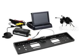 Automobilių ir motociklų prekės, elektronika, navigacija, CB radijas // Parkavimo jutiklių sistemos | Centrinio užrakto sistema | Automobilių signalizacijos // Zestaw czujników parkowania tft02 4,3" z kamerą hd-402-led 4 sensory białe
