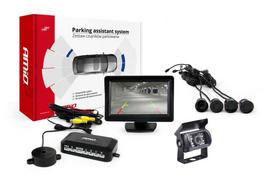 Automobilių ir motociklų prekės, elektronika, navigacija, CB radijas // Parkavimo jutiklių sistemos | Centrinio užrakto sistema | Automobilių signalizacijos // Zestaw czujników parkowania tft01 4,3" z kamerą hd-501-ir 4 sensory czarne