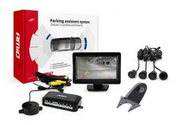 Automobilių ir motociklų prekės, elektronika, navigacija, CB radijas // Parkavimo jutiklių sistemos | Centrinio užrakto sistema | Automobilių signalizacijos // Zestaw czujników parkowania tft01 4,3" z kamerą hd-502-ir 4 sensory czarne "gold"