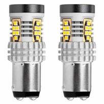 Automobilių lemputės, Motociklų ir traktorių technikos šviestuvai // Automobilio LED lemputės ir rinkiniai // Żarówki led canbus 3020 24smd 1157 bay15d p21/5w white 12v 24v amio-02798