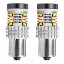 Automobilių lemputės, Motociklų ir traktorių technikos šviestuvai // Automobilio LED lemputės ir rinkiniai // Żarówki led canbus 3020 24smd 1156 ba15s p21w r10w r5w white 12v 24v amio-02797