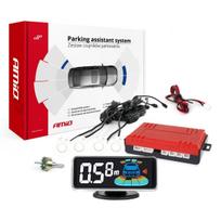 Automobilių ir motociklų prekės, elektronika, navigacija, CB radijas // Parkavimo jutiklių sistemos | Centrinio užrakto sistema | Automobilių signalizacijos // Czujniki parkowania cofania białe led 3d amio-03188