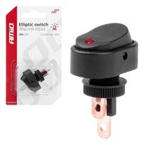 Elektros prekės // Jungikliai elektronikai // Włącznik przełącznik elipsa z podświetleniem 12v 24v amio-03089