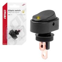 Elektros prekės // Jungikliai elektronikai // Włącznik przełącznik elipsa z podświetleniem 12v 24v amio-03088