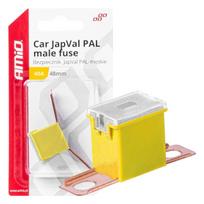 Automobilių ir motociklų prekės, elektronika, navigacija, CB radijas // Automobilių elektronikos komponentai : Montavimo kabeliai : Saugikliai : Jungtys // Bezpiecznik samochodowy japval pal męski 48mm 60a amio-03421