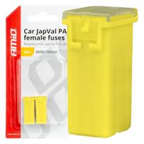 Automobilių ir motociklų prekės, elektronika, navigacija, CB radijas // Automobilių elektronikos komponentai : Montavimo kabeliai : Saugikliai : Jungtys // Bezpieczniki samochodowe japval pal żeńskie 2 szt. 60a amio-03440