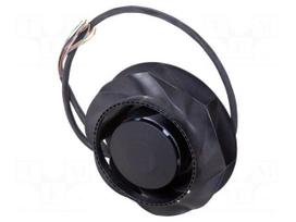 Fan: EC | radial | 110VDC | Ø190x95mm | ball | 5000rpm | Len: 1015mm | black