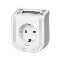 Įrankiai ir matavimo prietaisai // Įrankių, priedų naujienos // Elektroniczny programator czasowy z górnym wyświetlaczem LCD, 230 VAC 3680W, 16 punktów przełączenia, symulator obecności, wersja Schuko