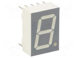 Display: LED | 7-segment | 13mm | 0.51" | No.char: 1 | orange-red | anode