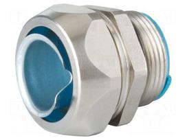 Straight terminal connector | Thread: metric,outside | brass | IP67