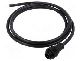 Cable: for sensors/automation | PIN: 4 | male | Len: 2m | plug | 400V | 12A