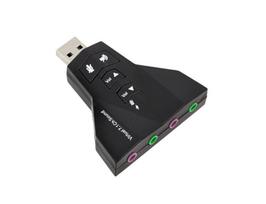 Kompiuterių komponentai // Garso plokštės // AK103D Karta dźwiękowa muzyczna USB 7.1