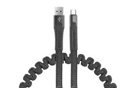 Planšetdatori ir planšetinių kompiuterių priedai // USB Kabeliai // Kabel usb micro usb sprężynujący 1.2 m uc-12 amio-02529