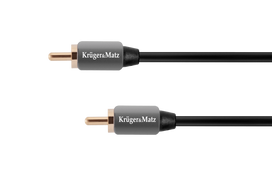 TV, SAT, HDMI, DVI kabeliai ir priedai // HDMI, DVI, AUDIO jungiamieji laidai ir priedai // Kabel 1RCA-1RCA 1.8m Kruger&Matz