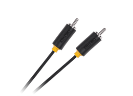 TV, SAT, HDMI, DVI kabeliai ir priedai // HDMI, DVI, AUDIO jungiamieji laidai ir priedai // Kabel 1RCA-1RCA 1m Cabletech standard