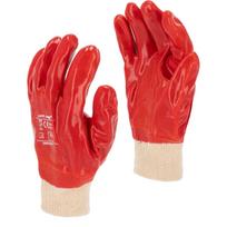 Gręžtuvai, suktuvai, perforatoriai // Priedai malūnėliams, gręžtuvams ir suktuvams // Rękawice pvc czerw. l240109p, 12 par, "9", ce, lahti