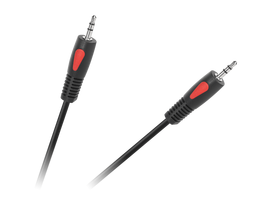 TV, SAT, HDMI, DVI kabeliai ir priedai // HDMI, DVI, AUDIO jungiamieji laidai ir priedai // Kabel jack 3.5 wtyk-wtyk 1.8m Cabletech Eco-Line