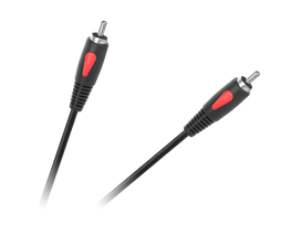 TV, SAT, HDMI, DVI kabeliai ir priedai // HDMI, DVI, AUDIO jungiamieji laidai ir priedai // Kabel 1RCA-1RCA 0.5m Cabletech Eco-Line