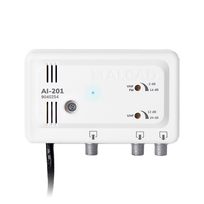 TV, SAT, HDMI, DVI kabeliai ir priedai // TV ir radijo antenos // Wzmacniacz antenowy szerokopasmowy 2 wejścia AI-201 ALCAD