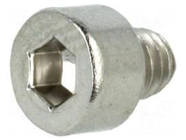 Screw | M4x4 | 0.7 | Head: cheese head | hex key | HEX 3mm | DIN 912