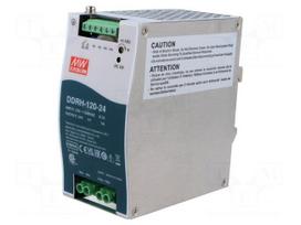 Converter: DC/DC | 120W | Uin: 250÷1500VDC | Uout: 24VDC | Iout: 5A | 4kV